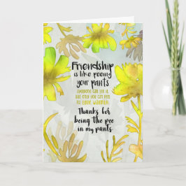 おし感謝していゃれをして カード