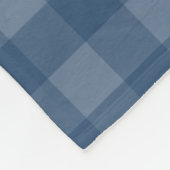 『おじいお気に入りのちゃんブルーギンガム』 フリースブランケット (角)