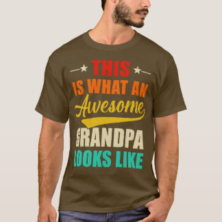 おじいさんって父親素晴らしみたいに見える Tシャツ