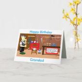 おじいさんの誕生日カード カード (黄色い花)