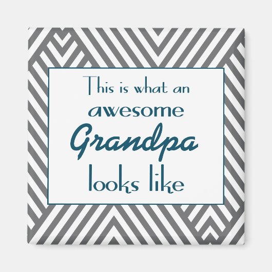 おじいさんはこ素晴らしこに見える マグネット (正面)