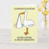 おじいさんへお祝素晴らしい カード (黄色い花)