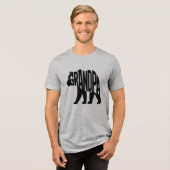 おじいさんクマ トライブレンドＴシャツ (正面全面)