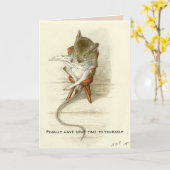 おじいさんネズミのお見舞い カード (黄色い花)