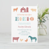 おじいさんマクドナルドの誕生日パーティー、牧場のペット動物園 招待状 (スタンド正面)