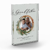 おじいさんモダンシックエレガントなリース写真 フォトブロック (左)