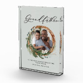 おじいさんモダンシックエレガントなリース写真 フォトブロック (右)