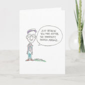 おじいさん 馬鹿 カード (正面)