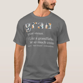 おじいさパーソナライズされたんカッコいいのようなメンズタイダイグラン Tシャツ