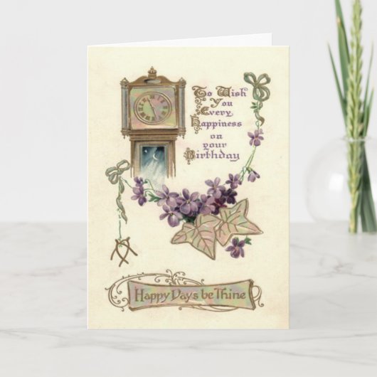 おじいさ忘れん時計のメ葉ーン カード (正面)