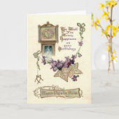 おじいさ忘れん時計のメ葉ーン カード (黄色い花)