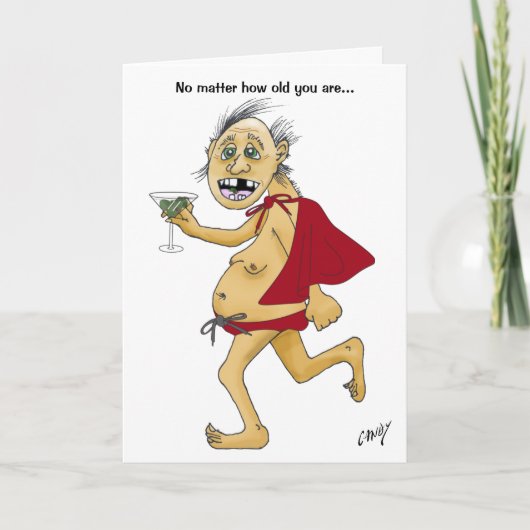 おじいすごいさんの誕生日カード カード (正面)