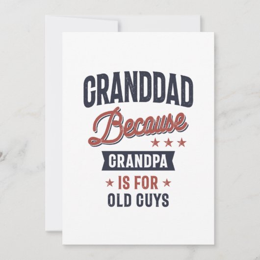 おじいちゃんおじいちゃんおじいちゃんが年配だから サンキューカード (正面)