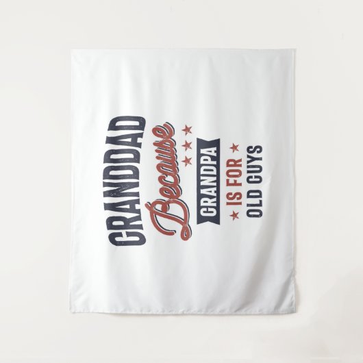 おじいちゃんおじいちゃんおじいちゃんが年配だから タペストリー (正面)