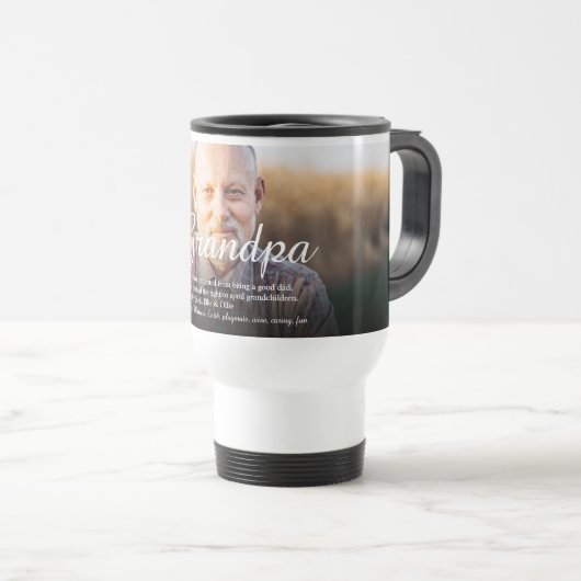 おじいちゃんおじいちゃんパパ定義台本写真 トラベルマグ (正面右)