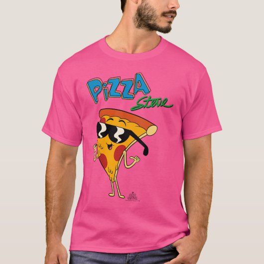 おじいちゃんおじさんピザスティーブ Tシャツ (正面)
