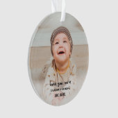 おじいちゃんおばあちゃんが好きクリスマス写真 オーナメント (正面)