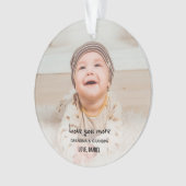 おじいちゃんおばあちゃんが好きクリスマス写真 オーナメント (正面)