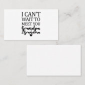 おじいちゃんおばあちゃんに会うのが楽しみで仕方ない 名刺 (正面/裏面)