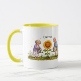 おじいちゃんおばあちゃんの小さな太陽 コーヒーマグ マグカップ
