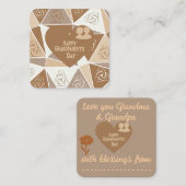 おじいちゃんおばあちゃんの日おめでとう ノートカード (正面/裏面)