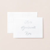 おじいちゃんおばあちゃんの日おめでとう 箔カード (封筒付き正面)