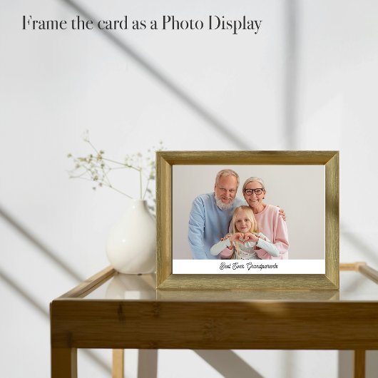 おじいちゃんおばあちゃんの日ベストエバーハートを込めたグリーティングカード シーズンカード