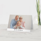 おじいちゃんおばあちゃんの日 ベストエバー カスタマイズ グリーティングカード シーズンカード (正面)