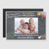 おじいちゃんおばあちゃんへのクリスマスカード　マグネット マグネット招待状 (正面/裏面)