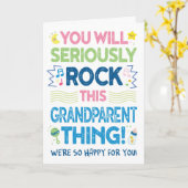 おじいちゃんおばあちゃん誕生おめでとう！あなたならきっとできる！ カード (黄色い花)