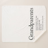 おじいちゃんおばあちゃん 現代のモノクロ ユーモア名言 シェルパブランケット (正面(横))