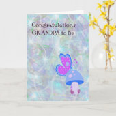 おじいちゃんおめでとうございます カード (黄色い花)