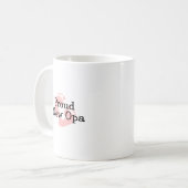 おじいちゃんおめでとう赤ちゃんの足跡 コーヒーマグカップ (正面左)