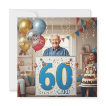おじいちゃんお誕生日おめでとう60歳の巨大なバースデーカード