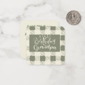 おじいちゃんお誕生日おめでとう ノートカード (正面/裏面インサイチュ)