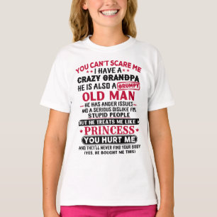 おじいちゃんがいるから怖くな熱狂するい Tシャツ