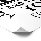 おじいちゃんがいるなんて怖がら熱狂するない ポスター (角)