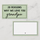 おじいちゃんがかわいい理由 ノートカード (正面/裏面)