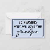 おじいちゃんがかわいい理由 ノートカード (正面)