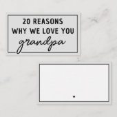 おじいちゃんがかわいい理由 ノートカード (正面/裏面)