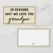 おじいちゃんがかわいい理由 ノートカード (正面/裏面)