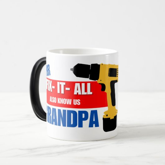 おじいちゃんがすべてを修正 モーフィングマグカップ (正面左)