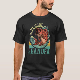 おじいちゃんが大好きな釣りデザイン お父さんのための面白いアイテム Tシャツ