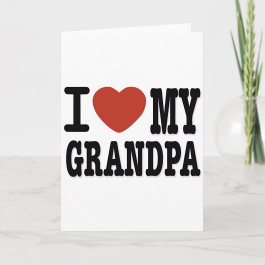 おじいちゃんが好き カード (正面)