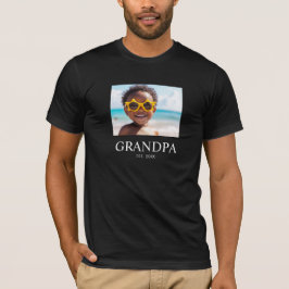 おじいちゃんが始めたモダンな写真 Tシャツ