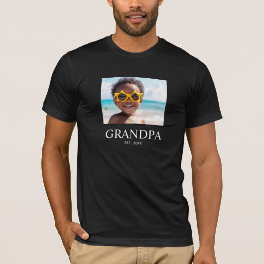 おじいちゃんが始めたモダンな写真 Tシャツ (正面)