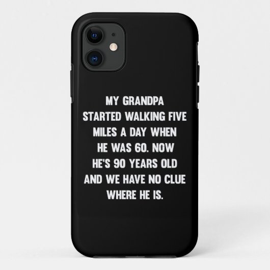 おじいちゃんが歩く5マイル始めた… Case-Mate iPhoneケース (裏面)
