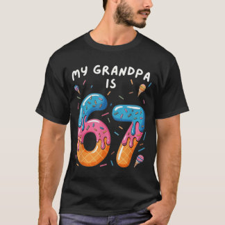 おじいちゃんが67歳の祖父の誕生日パーティーの服 Tシャツ