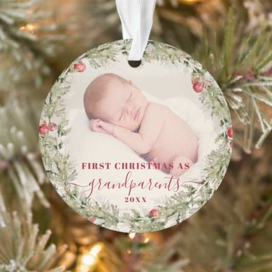 おじいちゃんご両親にクリスマスプレゼント オーナメント (ツリー)