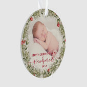 おじいちゃんご両親にクリスマスプレゼント オーナメント (正面)